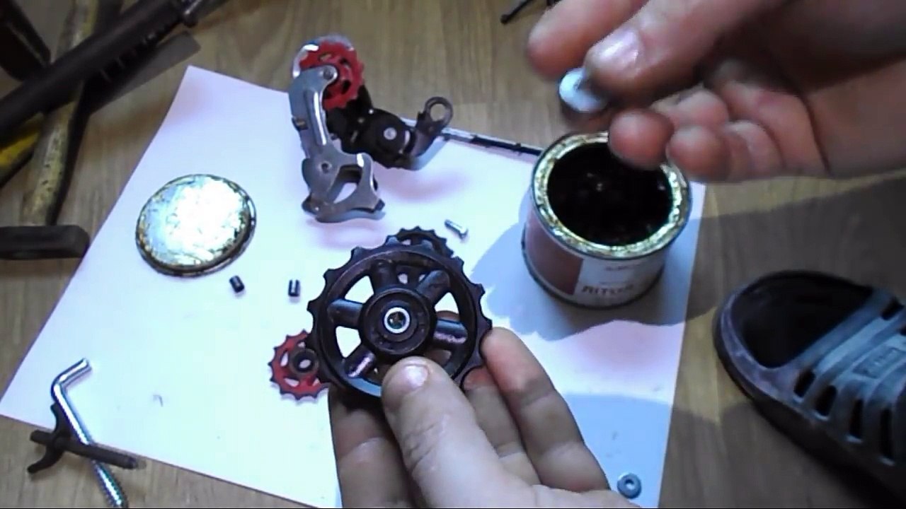 Задняя перекидка переключатель велосипеда, ремонт, реставрация, настройка Shimano Tourney