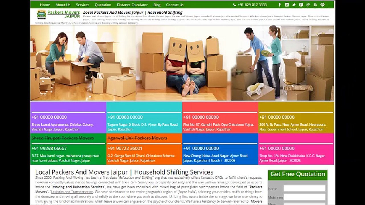 Packers And Movers Jaipur | Get Free Quotes | Compare and Save