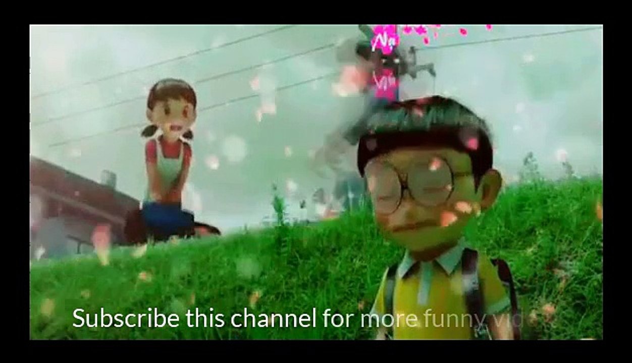 bheegi bheegi sadko pe song nobita and shizuka whatsapp status video