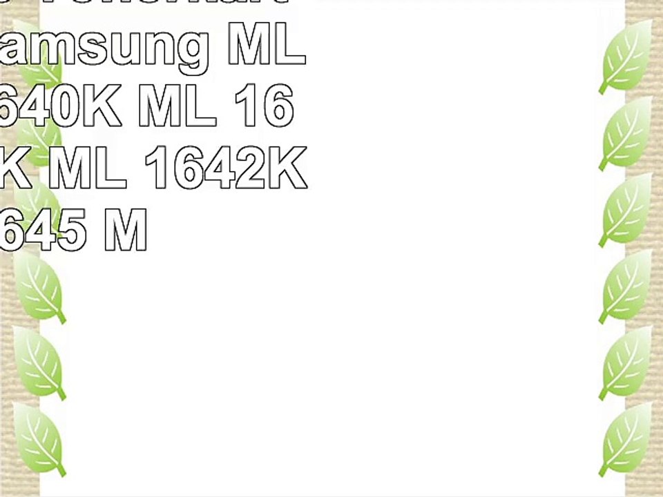 Kompatible Tonerkartusche für Samsung ML 1640 ML 1640K ML 1641 ML 1641K ML 1642K ML 1645