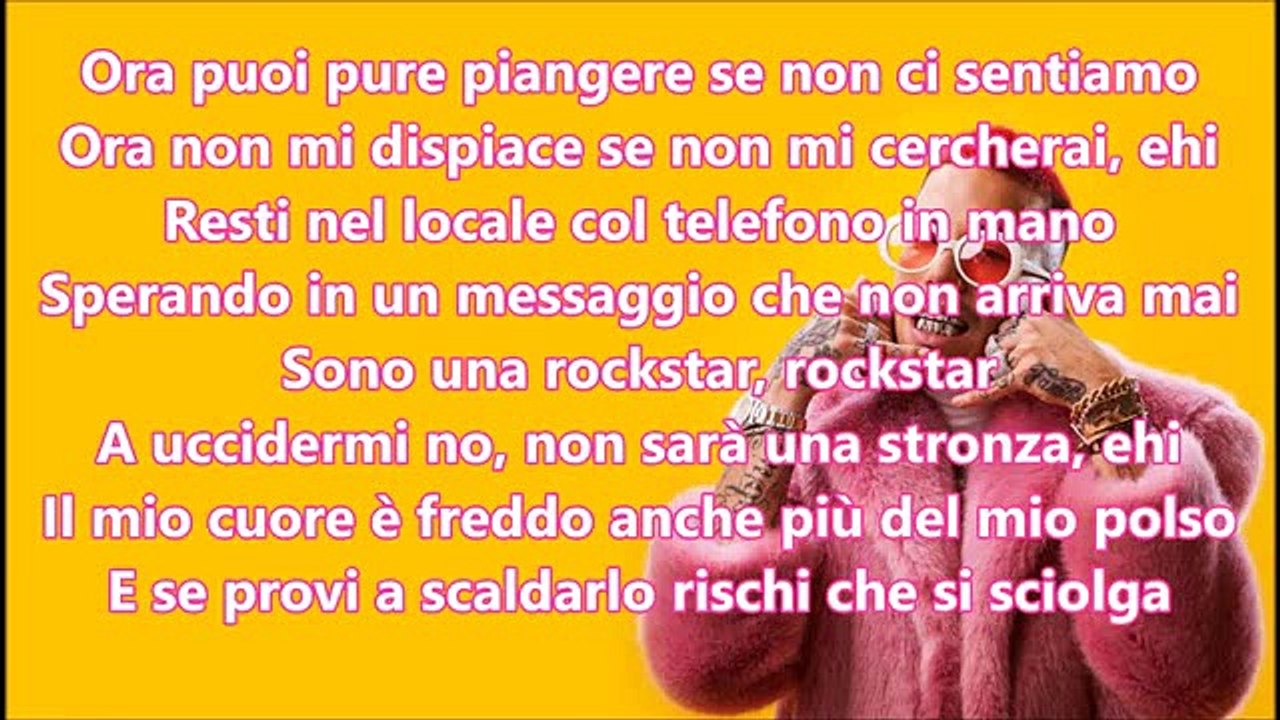 ROCKSTAR - SFERA EBBASTA TESTO -