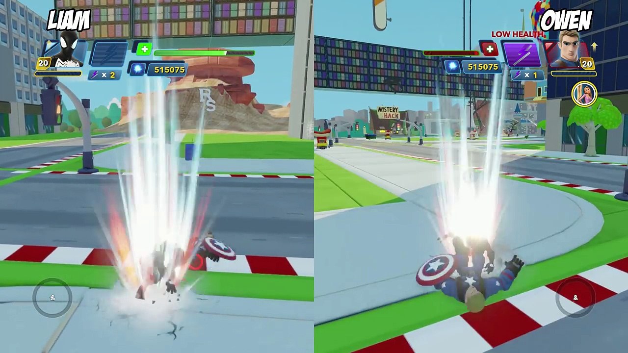 Black Suit Spiderman VS Captain America Disney Infinity 3.0 Toy Box Power Disc Rematch