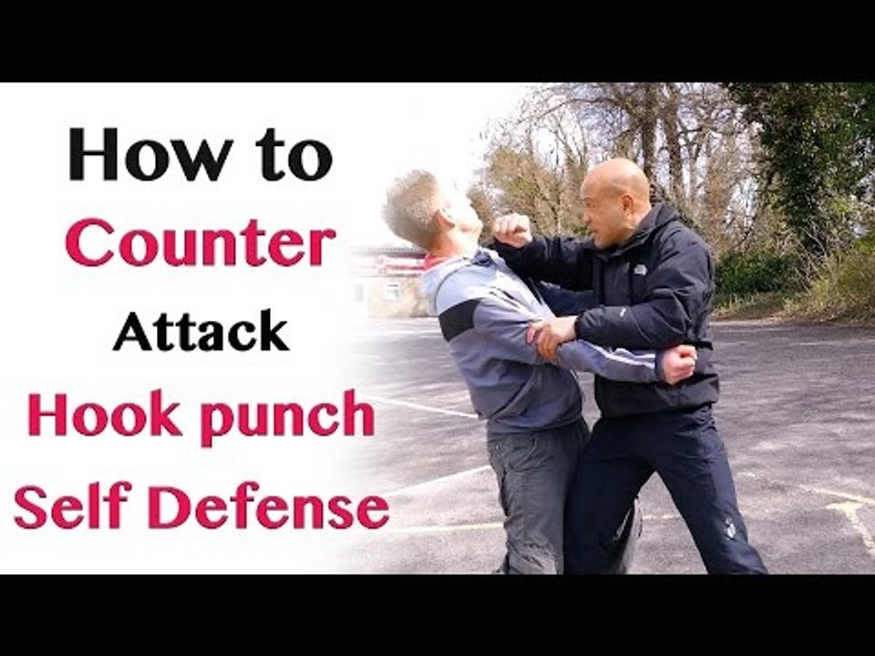 How to counter hook punch attack - self defence