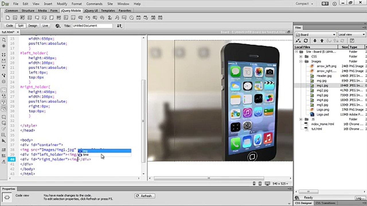 How To Create Image Slider Using HTML 5 & JavaScript