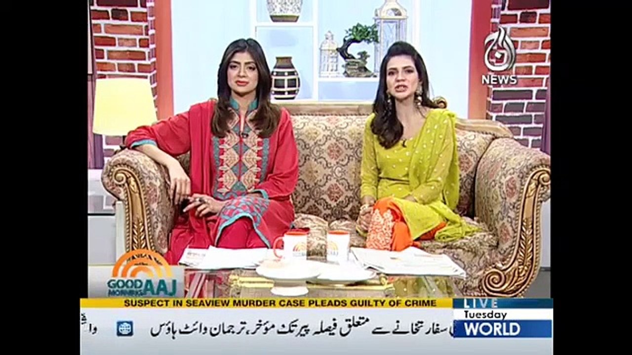 Program on aired on Aaj News Program “Good morning Aaj” -05.12,2017