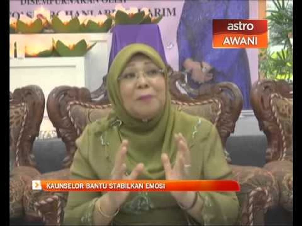 Kaunselor bantu stabilkan emosi