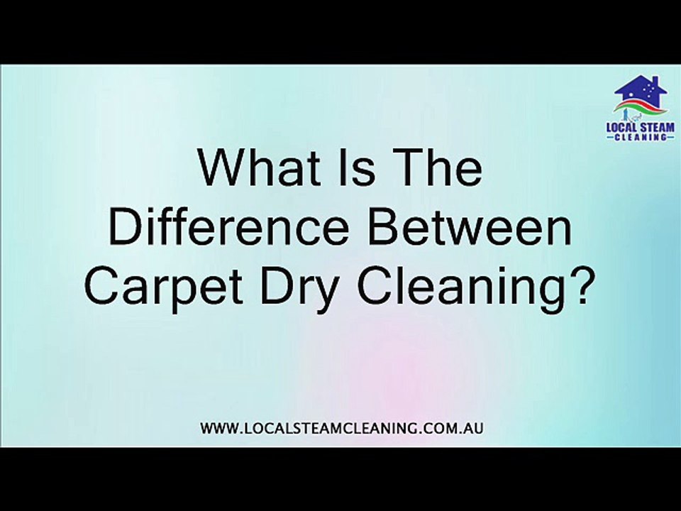 What Is The Difference Between Carpet Dry Cleaning?