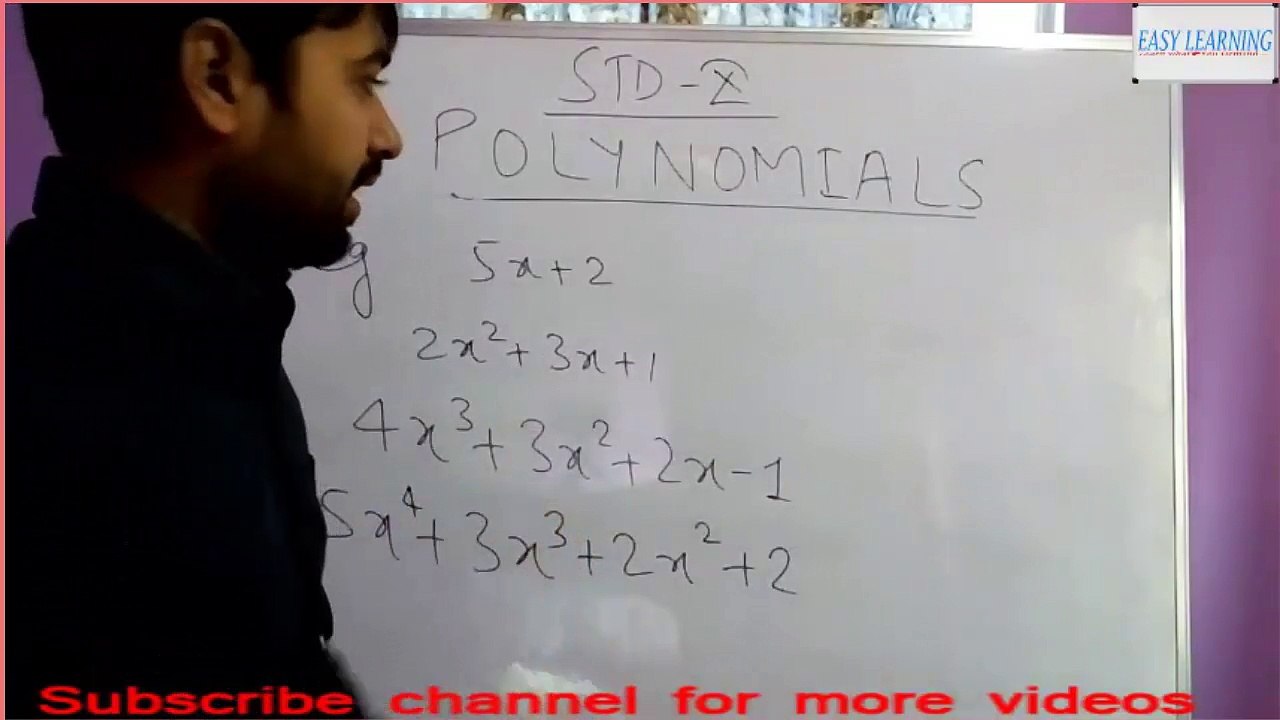 Polynomials: Introduction and It is types in Hindi & English II part- #1