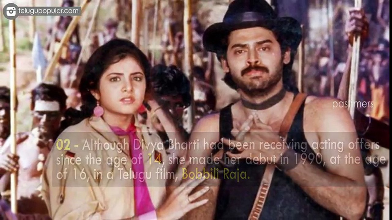 Unknown Surprising Facts About Divya Bharti