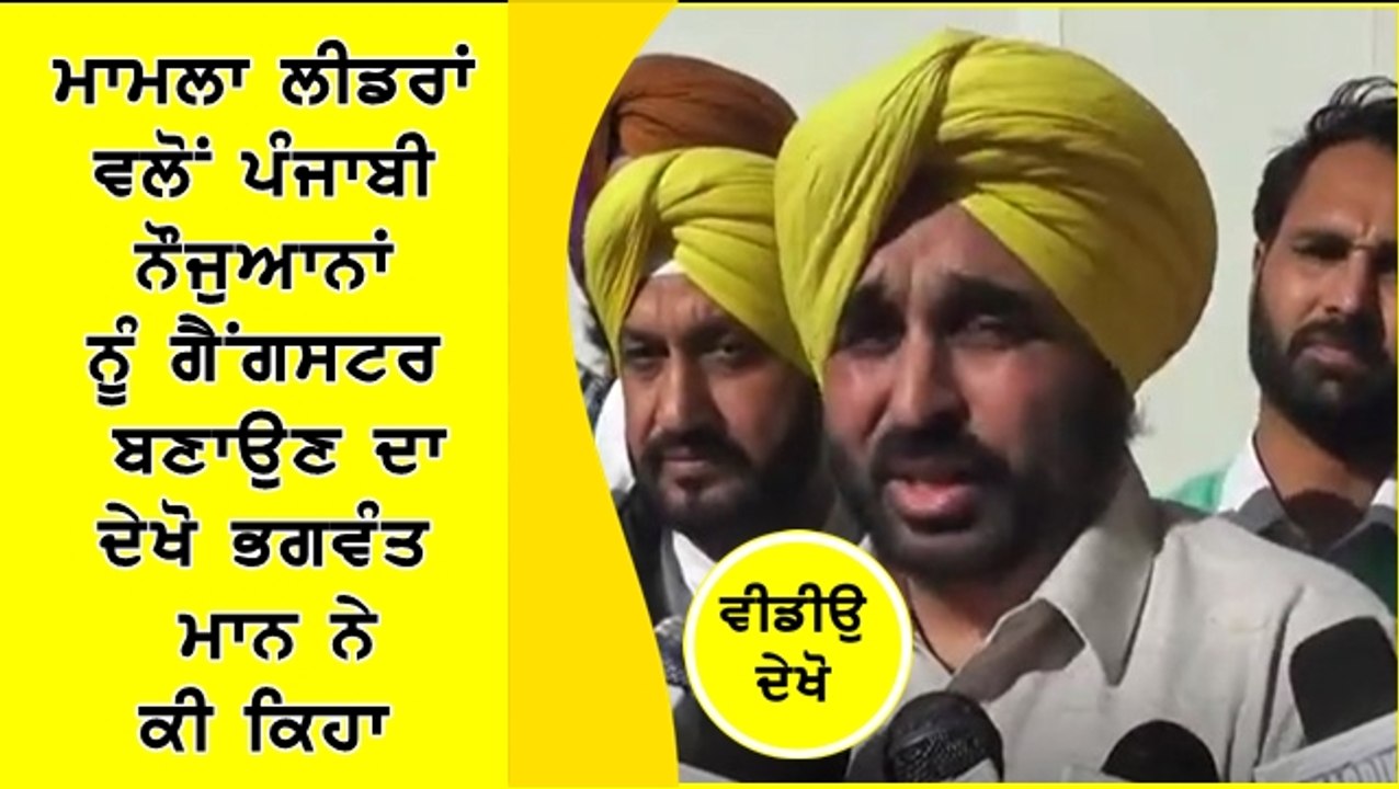 Bhagwant Mann's Perspective on Gangster Politics