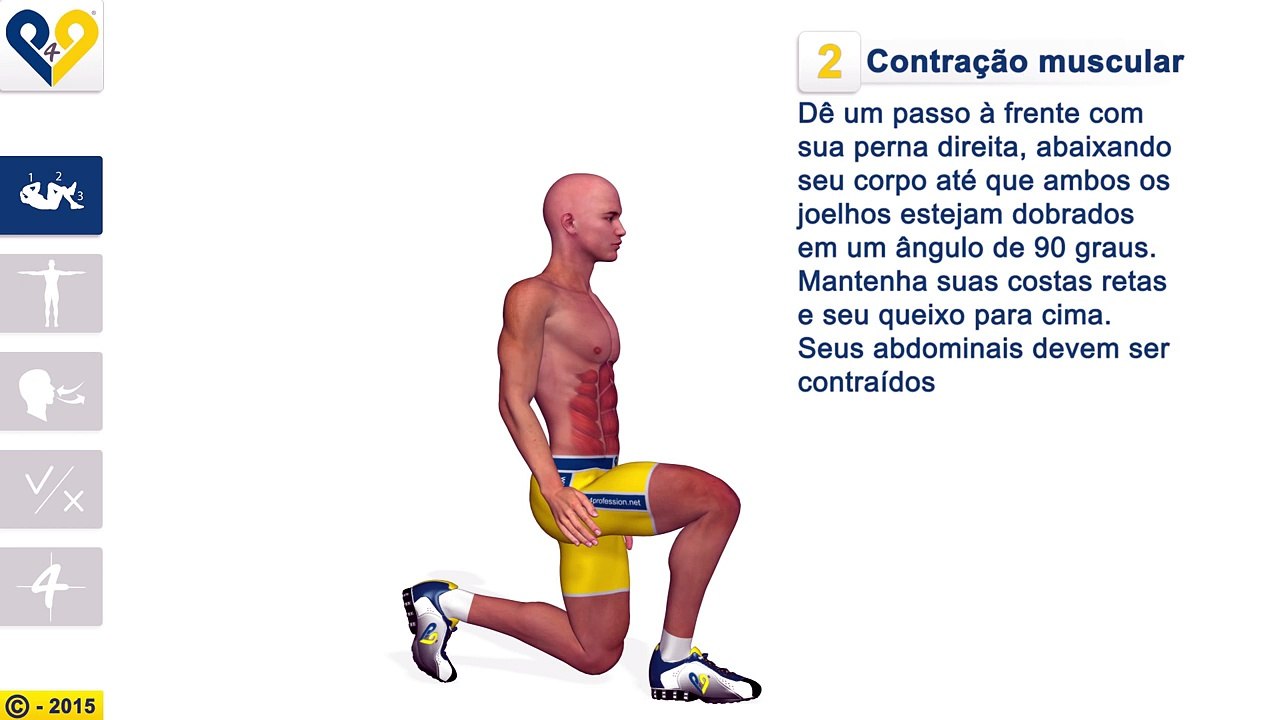 Exercícios de perna: Forward Lunges