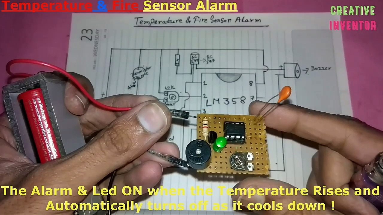 Make It Easy//Fire Sensor Alarm