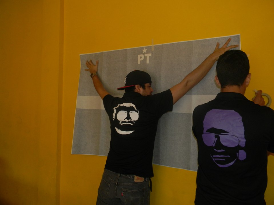 instalación Vinil en pared interior