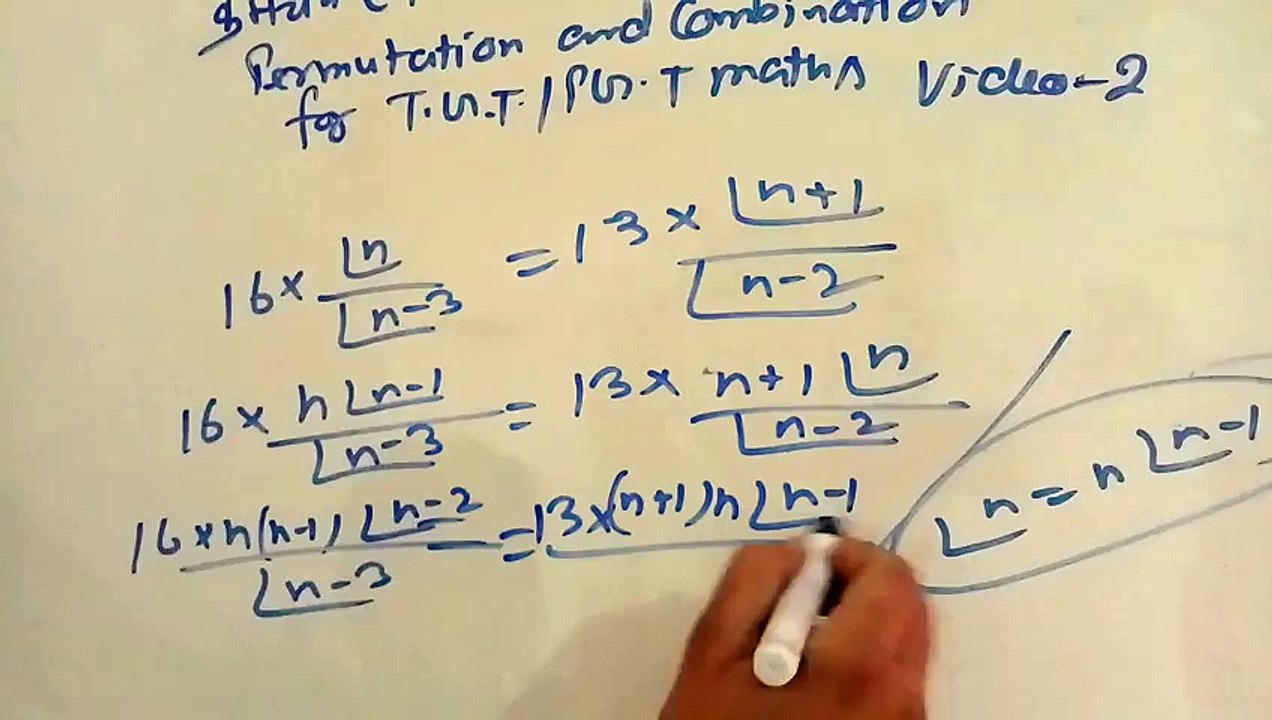 Permutation and combination for tgt/ pgt maths  video 2
