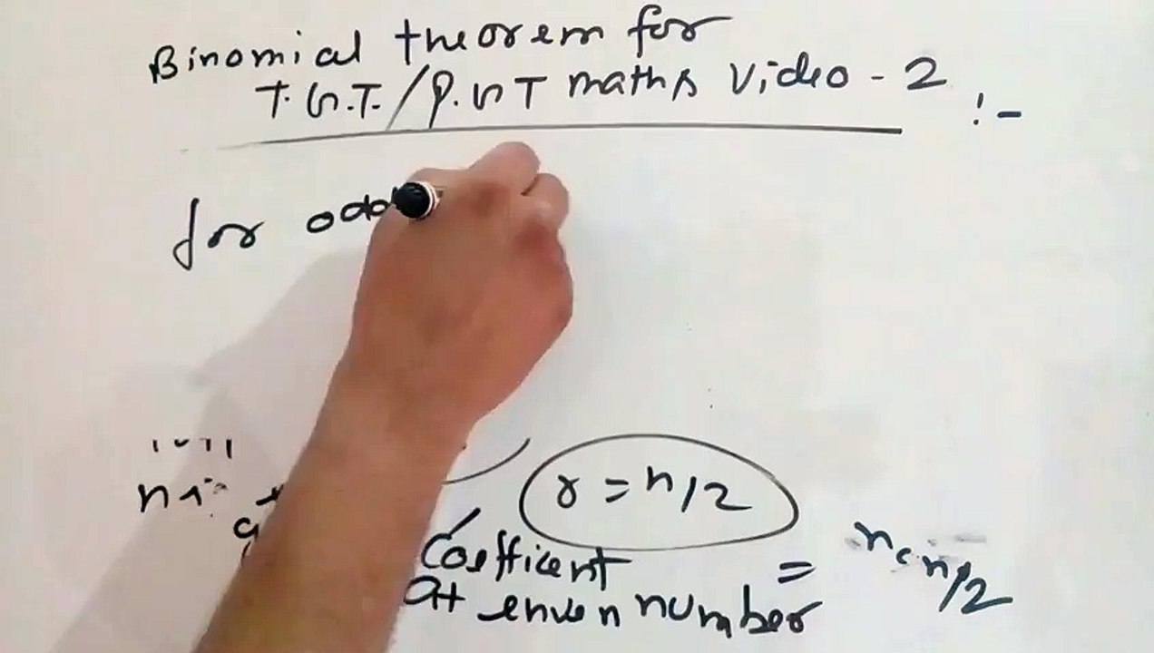 Binomial theorem  for  tgt/for maths video  2