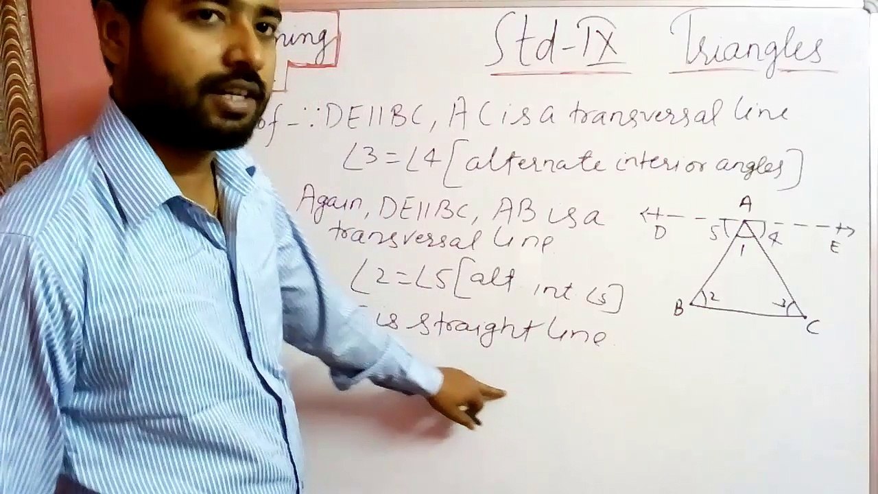 Theorem of triangle I Prove theorems about triangles I cbse maths I part- #3