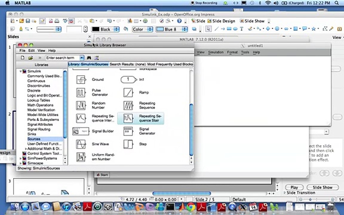 SIMULINK modeling of a spring-mass-damper system