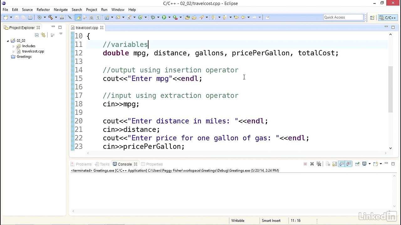 Anatomy of a C++ program