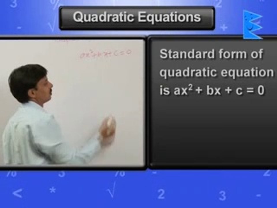 Quadratic Equations Class 10 Maths