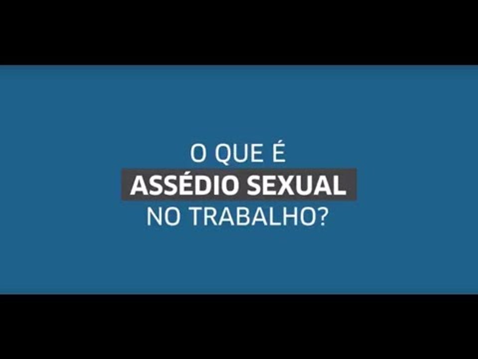 O que é assédio sexual no trabalho?