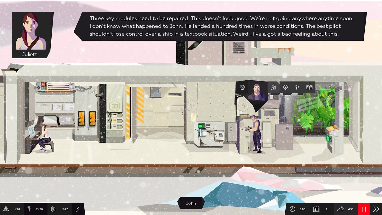 [Indie] SYMMETRY: #1 - Review (post-apocalyptic polar survival, repair the ship quickly)