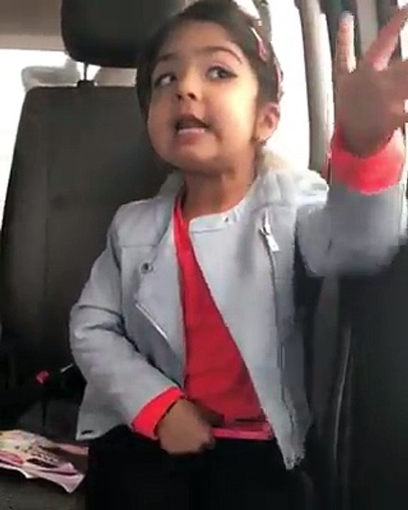 Lisping on Beautiful Punjabi Song Little Girl How Cute Style..