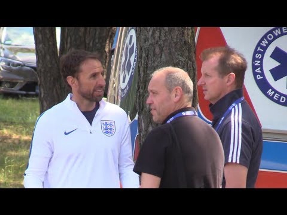 England U21 - Aidy Boothroyd & James Ward-Prowse Pre-Match Press Conference & Training Clips