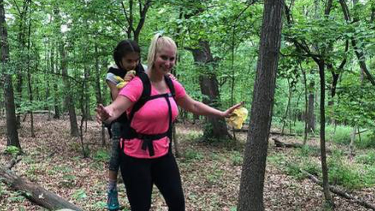 Teacher Carries Student With Cerebral Palsy On Camping