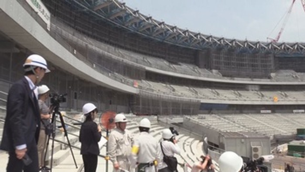 Las obras del nuevo estadio olímpico para Tokio 2020 avanzan a buen ritmo