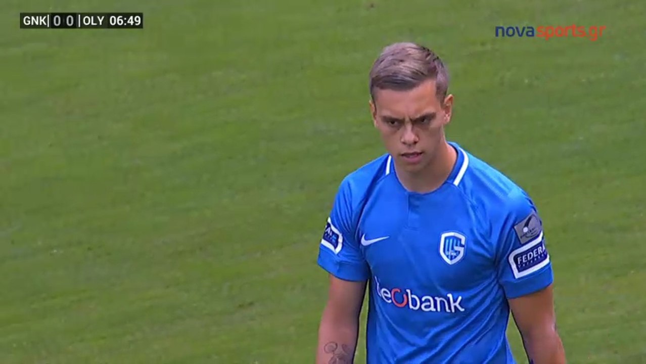 Leandro Trossard Penalty Miss - KRC Genk vs Olympiakos - 21.07.2018 [HD]