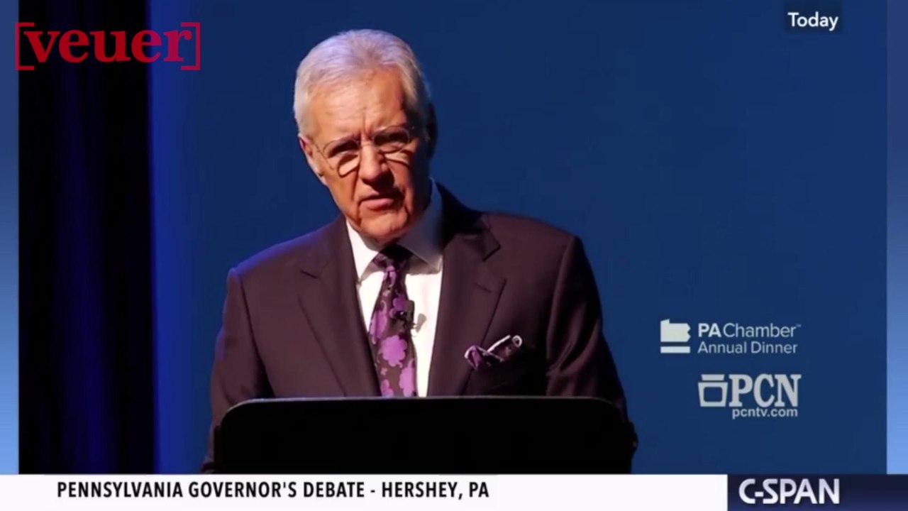 Alex Trebek Moderates Pennsylvania Gubernatorial Debate with Trivia Question