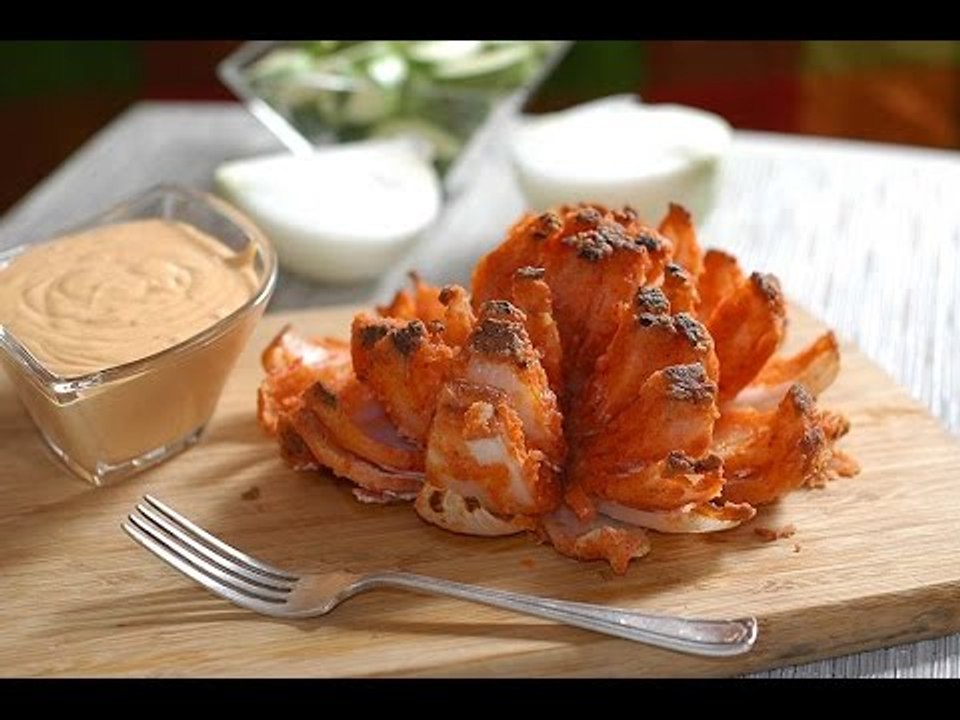 Flor de cebolla capeada