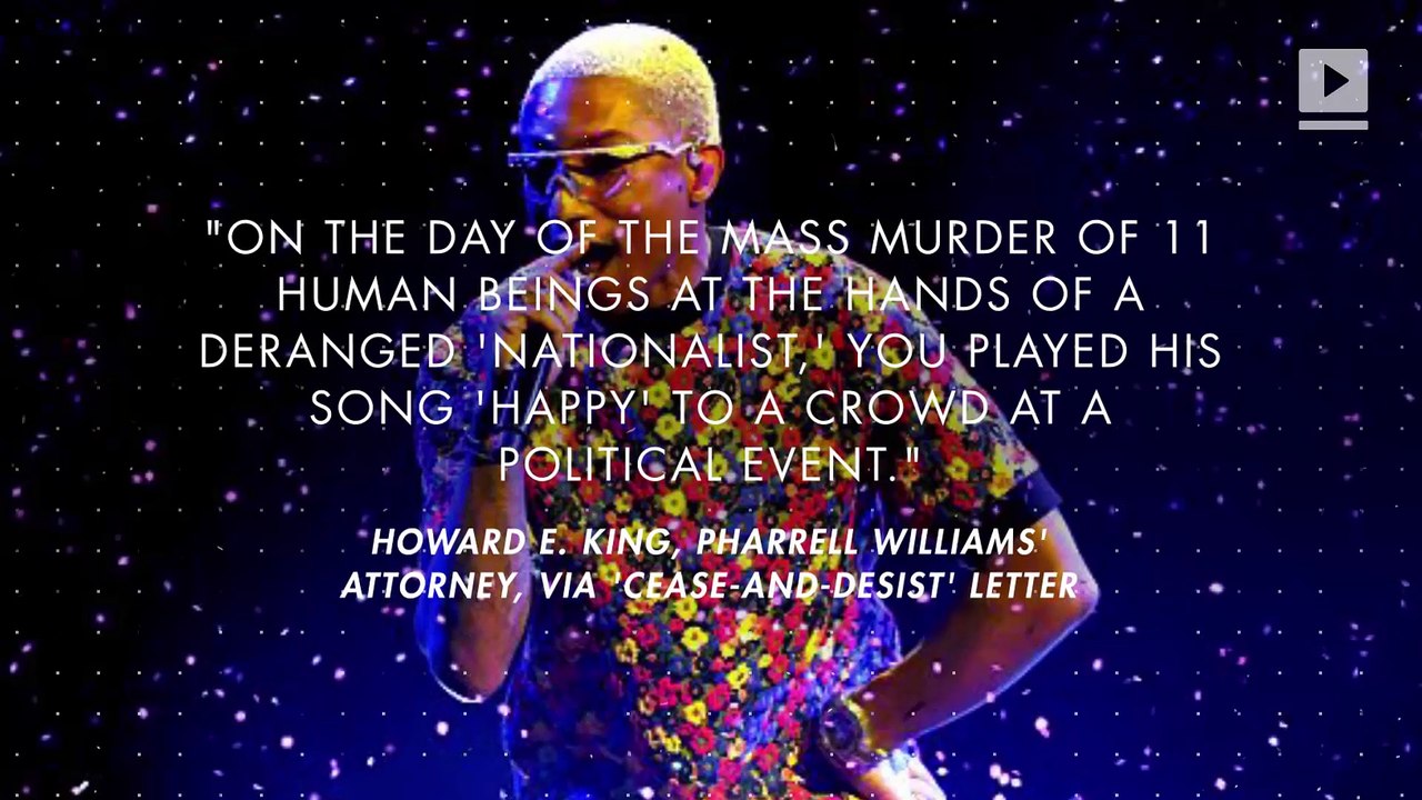 Pharrell Williams Sends Trump Cease-and-Desist for Playing 'Happy'