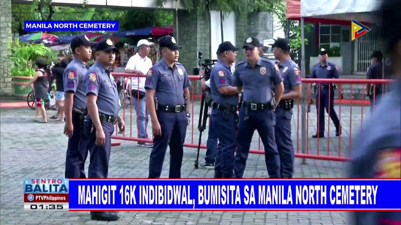 Mahigit 16K indibidwal, bumisita sa Manila North Cemetery