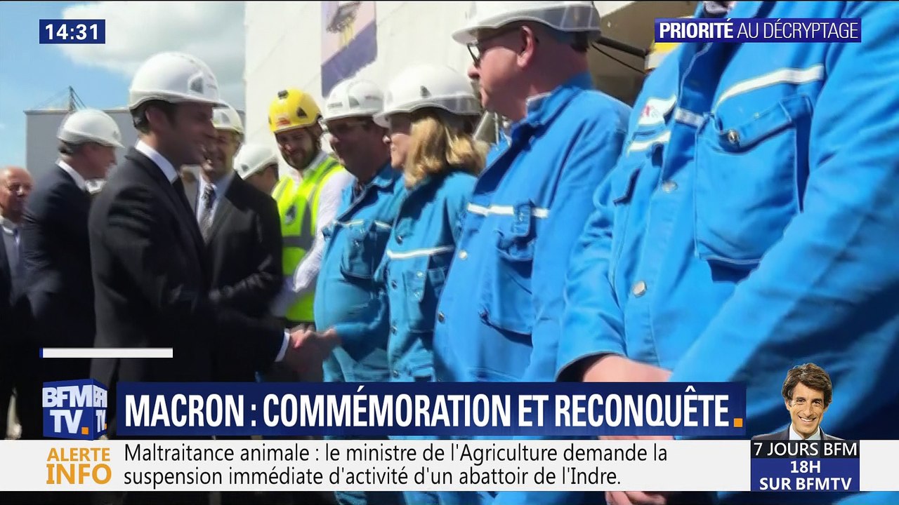 Macron lance l'opération Reconquête lors d'une tournée de commémoration en province
