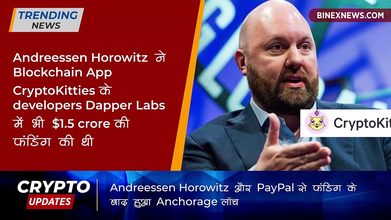 क्यों किया Andreessen Horowitz और PayPal ने नए cryptocurrency कस्टोडियन को फण्ड ?