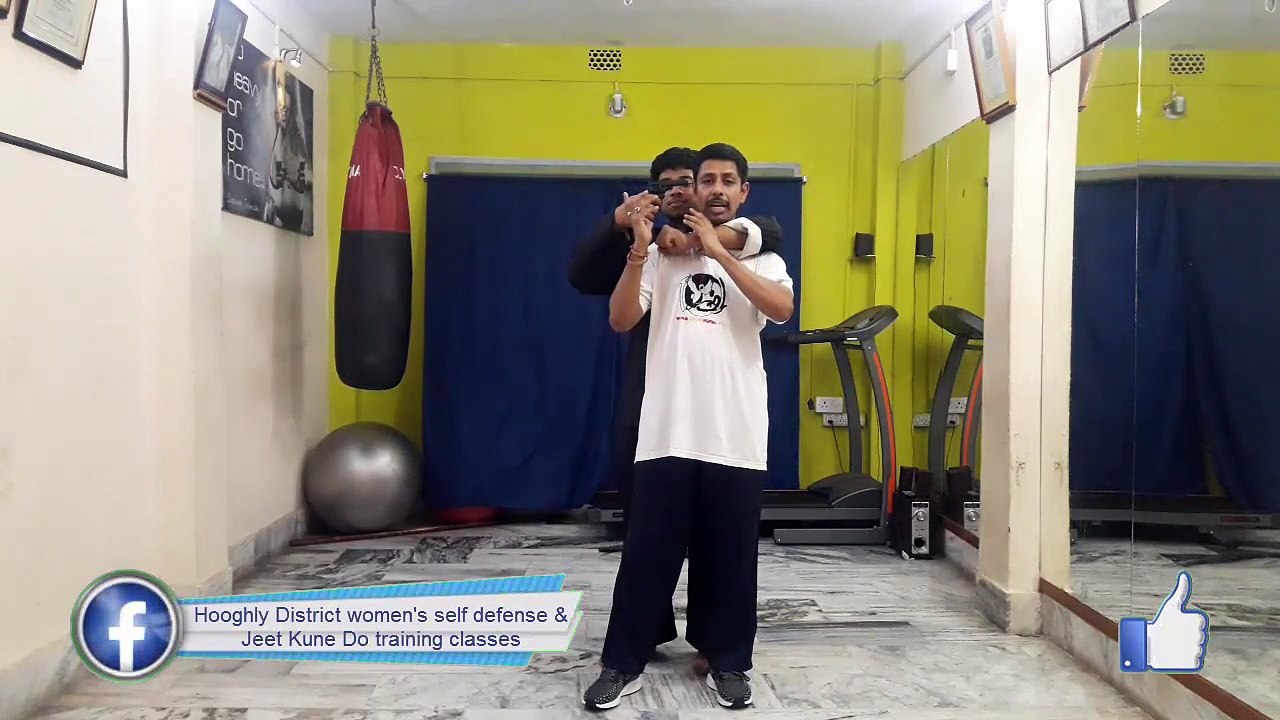 Gun Self-defense Techniques Rear Hostage Attack with a Handgun in [Hindi - हिन्दी]