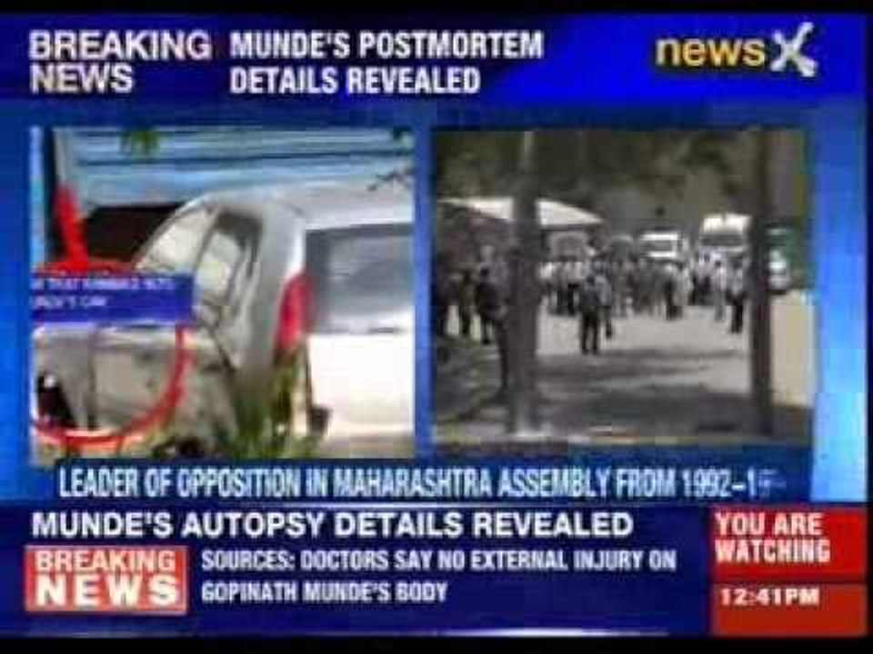 Gopinath Munde's post-mortem details revealed