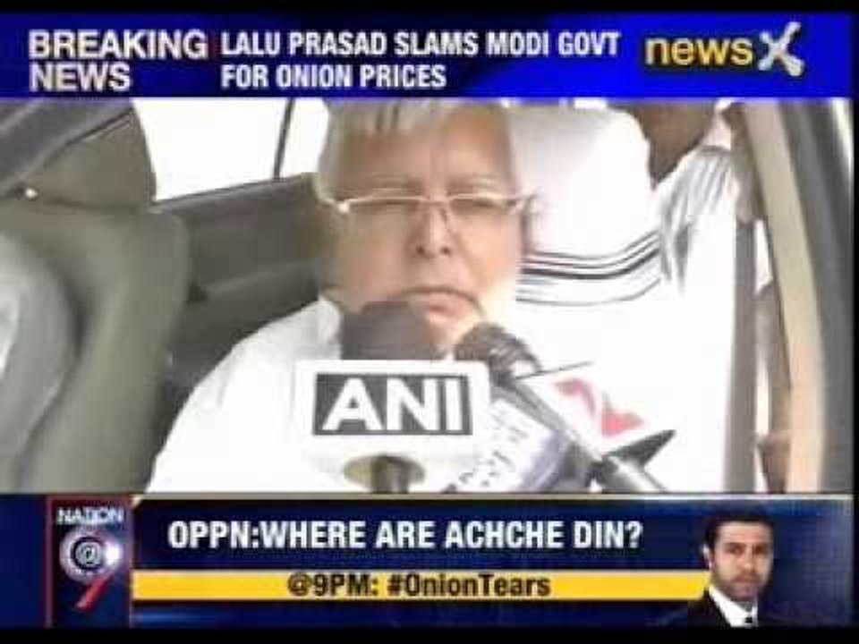 Lalu Prasad slams Modi government for onion prices
