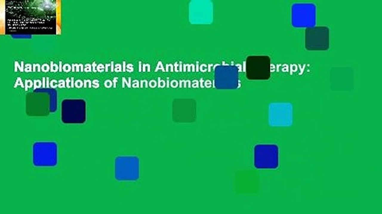 Nanobiomaterials in Antimicrobial Therapy: Applications of Nanobiomaterials