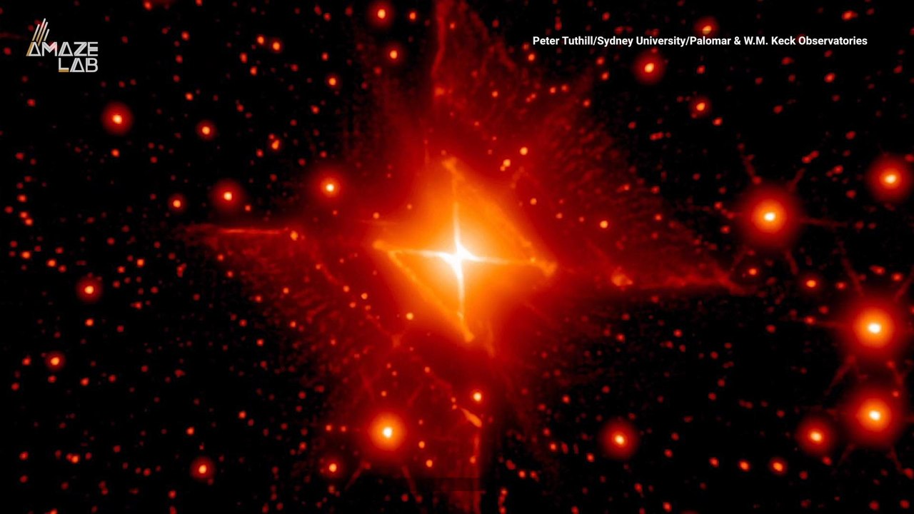 Behold The Red Square Nebula That's Almost Perfectly Symmetrical