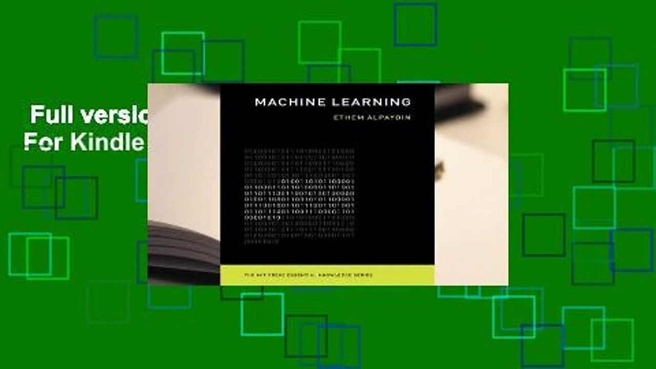 Full version  Machine Learning  For Kindle