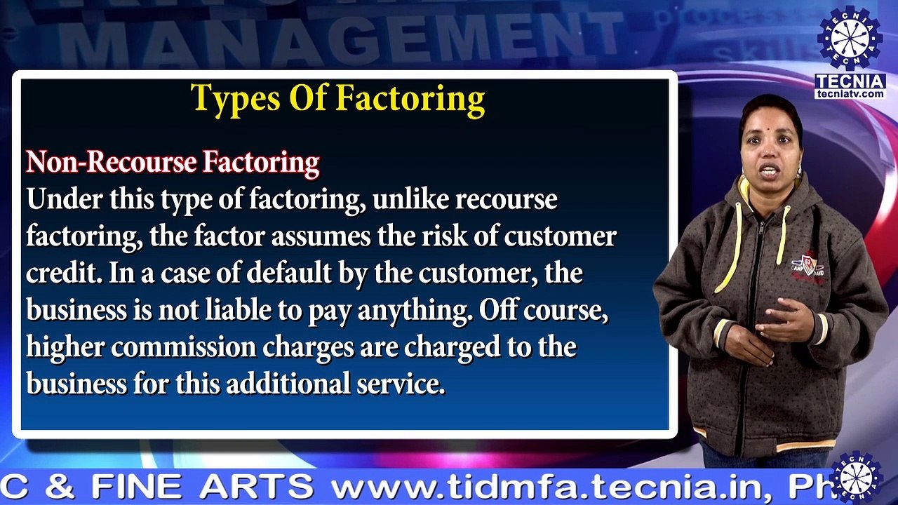 Factoring | Dr. S Jamuna | BBA | TIAS | TECNIA TV