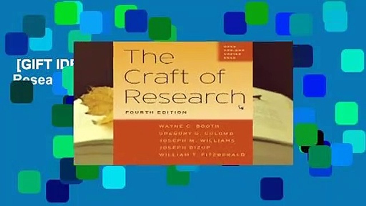 [GIFT IDEAS] The Craft of Research