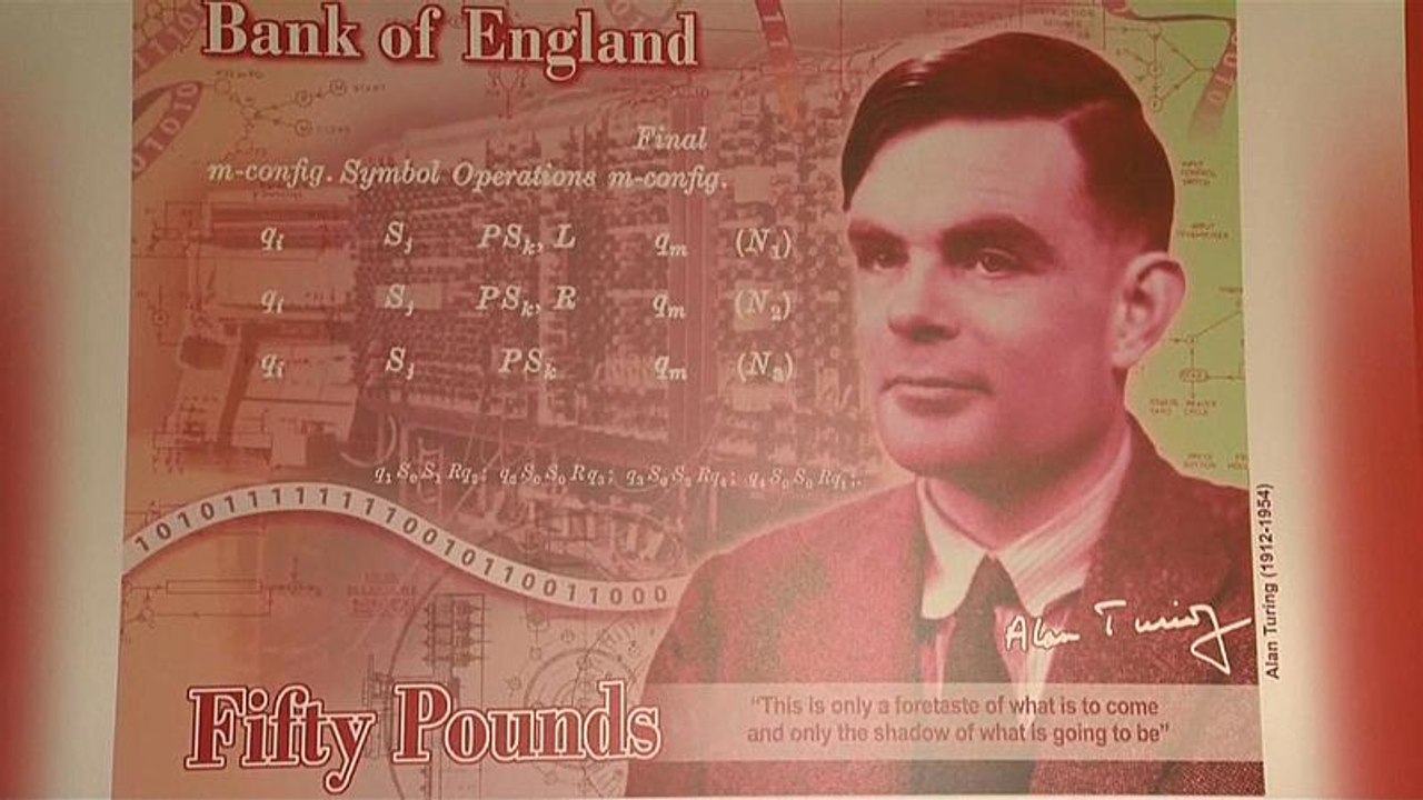 Mathematikgenie Alan Turing ziert britischen 50-Pfund-Schein
