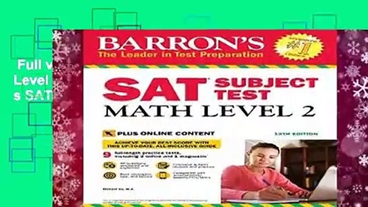 Full version  SAT Subject Test Math Level 2: With Bonus Online Tests (Barron s SAT Subject Test