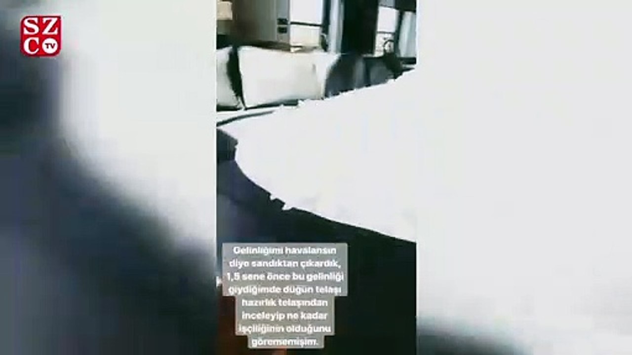 Gizem Karaca 'Gelinliği havalansın diye sandıktan çıkardık'