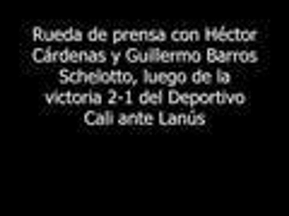 "Lanús no merecía ni empatar ante Deportivo Cali": Guillermo Barros Schelotto
