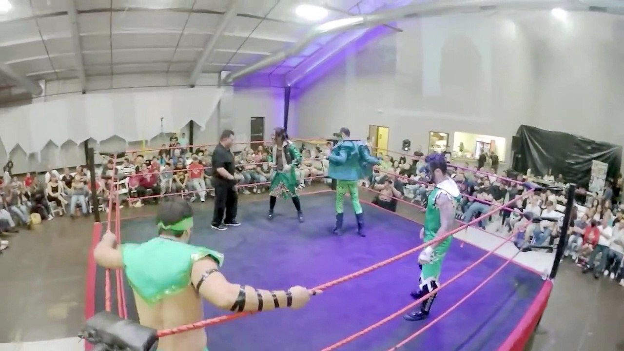 Lowrider & Arez (AAA) vs Douki (NJPW) & Mr. Iguana (CRASH)