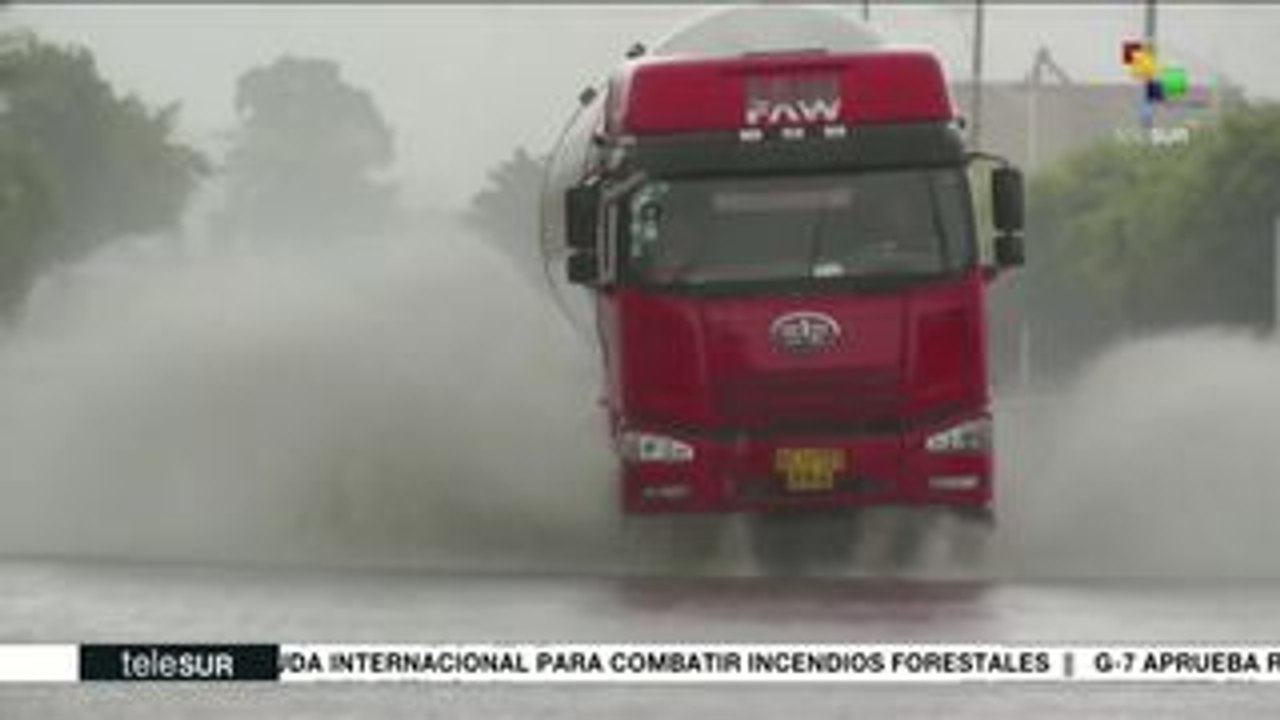 China emite alerta amarilla por el tifón Bailu